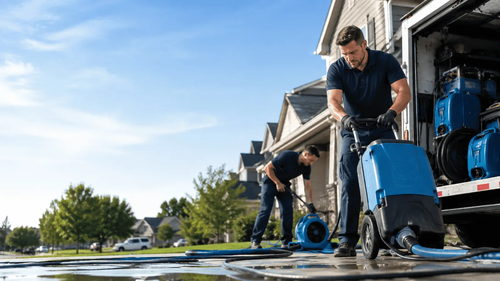 Pipe Leak Detection & Cleanup being performed in Lake Village, AR